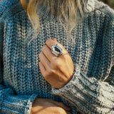 Lucky Keepsake Ring in White Buffalo (Size 9) - Golden Road Crafted