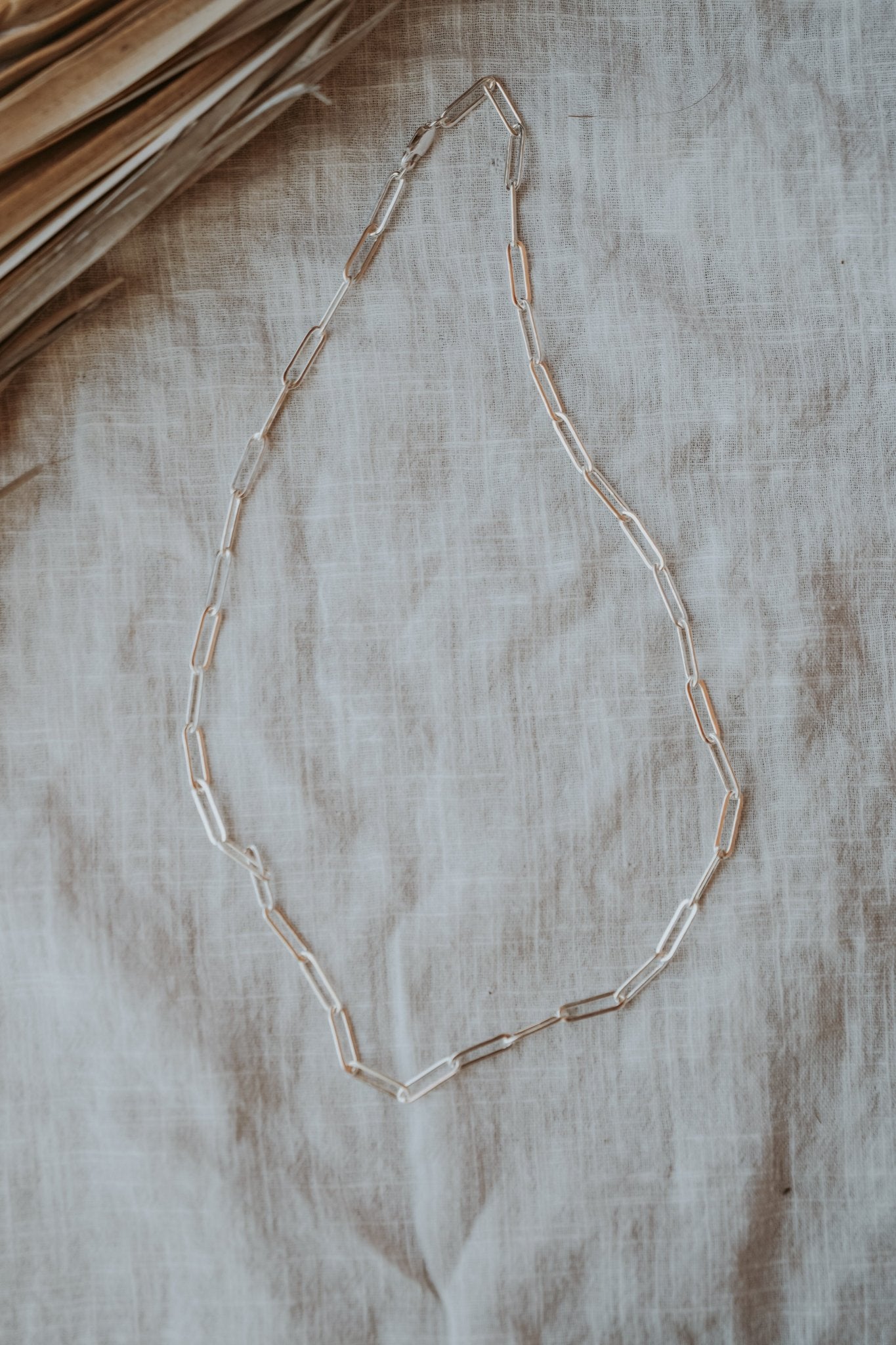 Medium Paperclip Chain Necklace - Golden Road Crafted