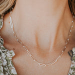Medium Paperclip Chain Necklace - Golden Road Crafted