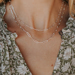 Medium Paperclip Chain Necklace - Golden Road Crafted