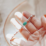 Mixed Up Anklet in Turquoise - Golden Road Crafted