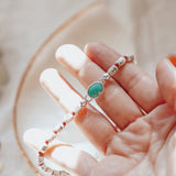 Mixed Up Anklet in Turquoise - Golden Road Crafted