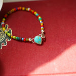 Mixed Up Bracelet No. 1 in Hubei Turquoise - Golden Road Crafted