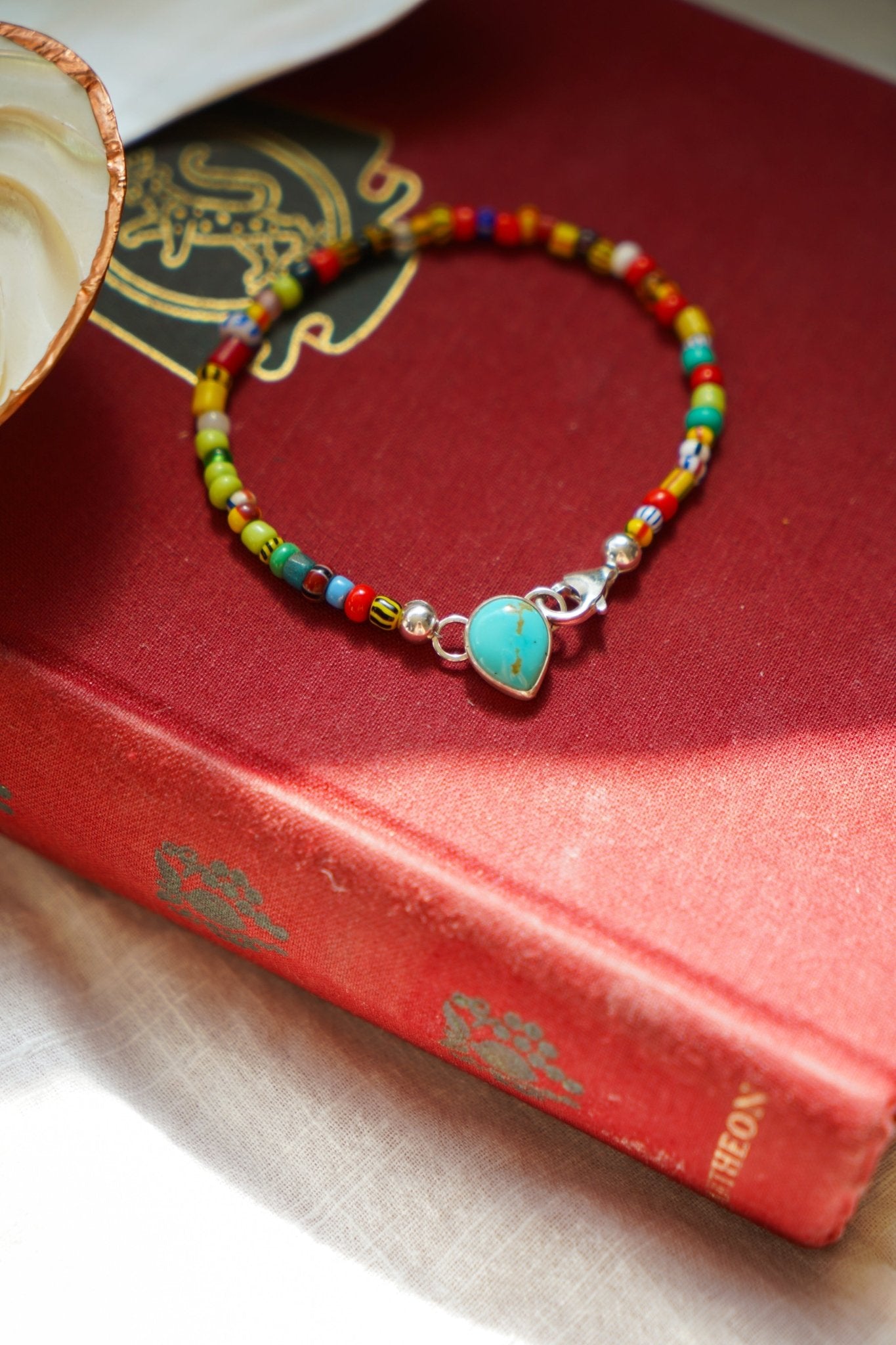 Mixed Up Bracelet No. 1 in Hubei Turquoise - Golden Road Crafted
