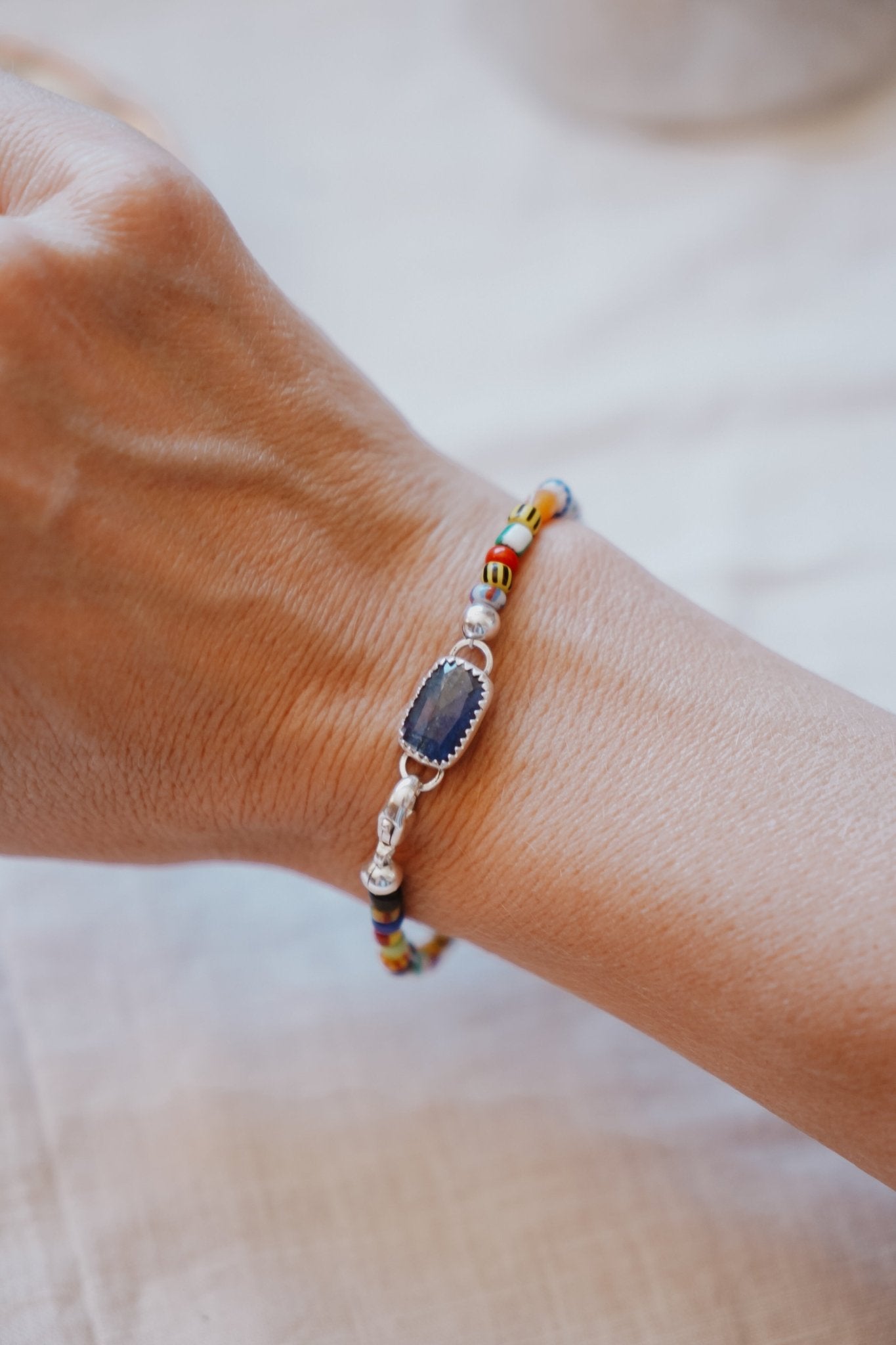 Mixed Up Bracelet No. 1 in Kyanite - Golden Road Crafted