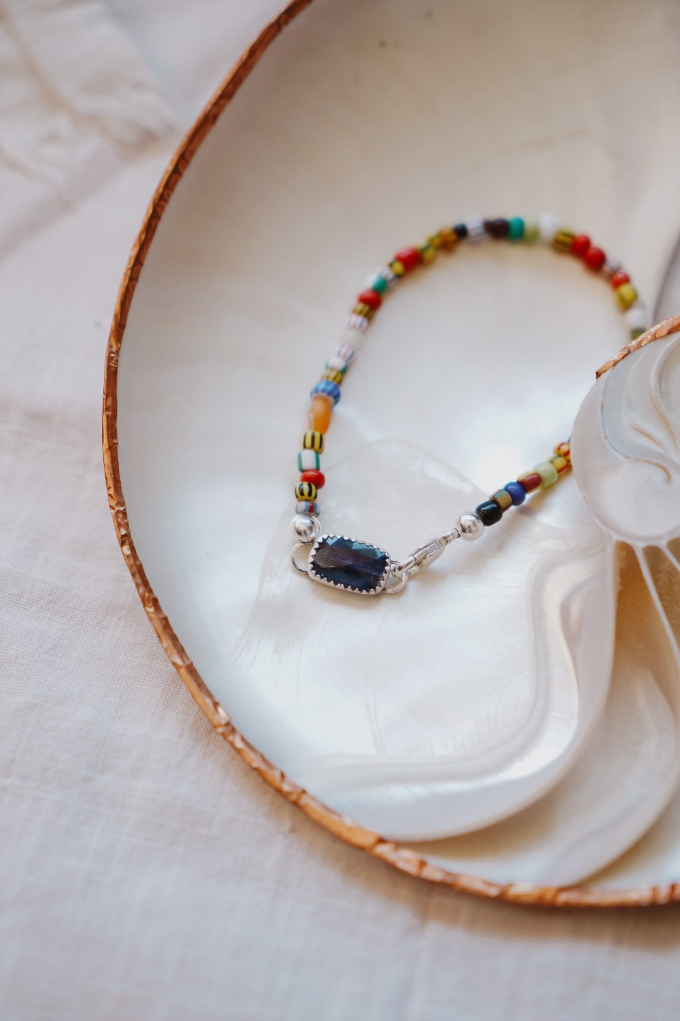 Mixed Up Bracelet No. 1 in Kyanite - Golden Road Crafted