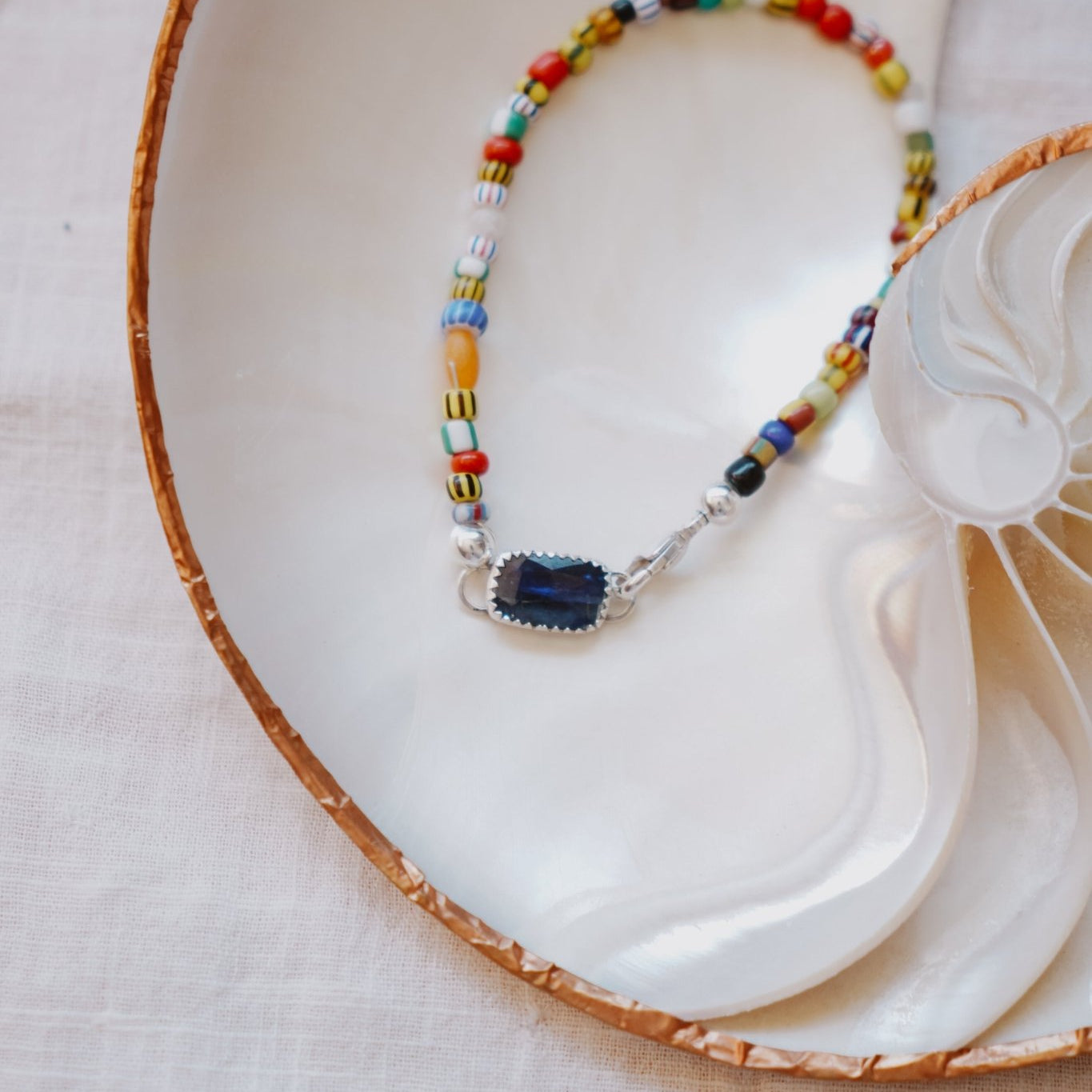 Mixed Up Bracelet No. 1 in Kyanite - Golden Road Crafted