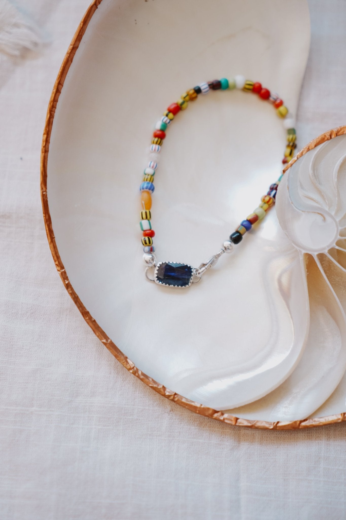 Mixed Up Bracelet No. 1 in Kyanite - Golden Road Crafted