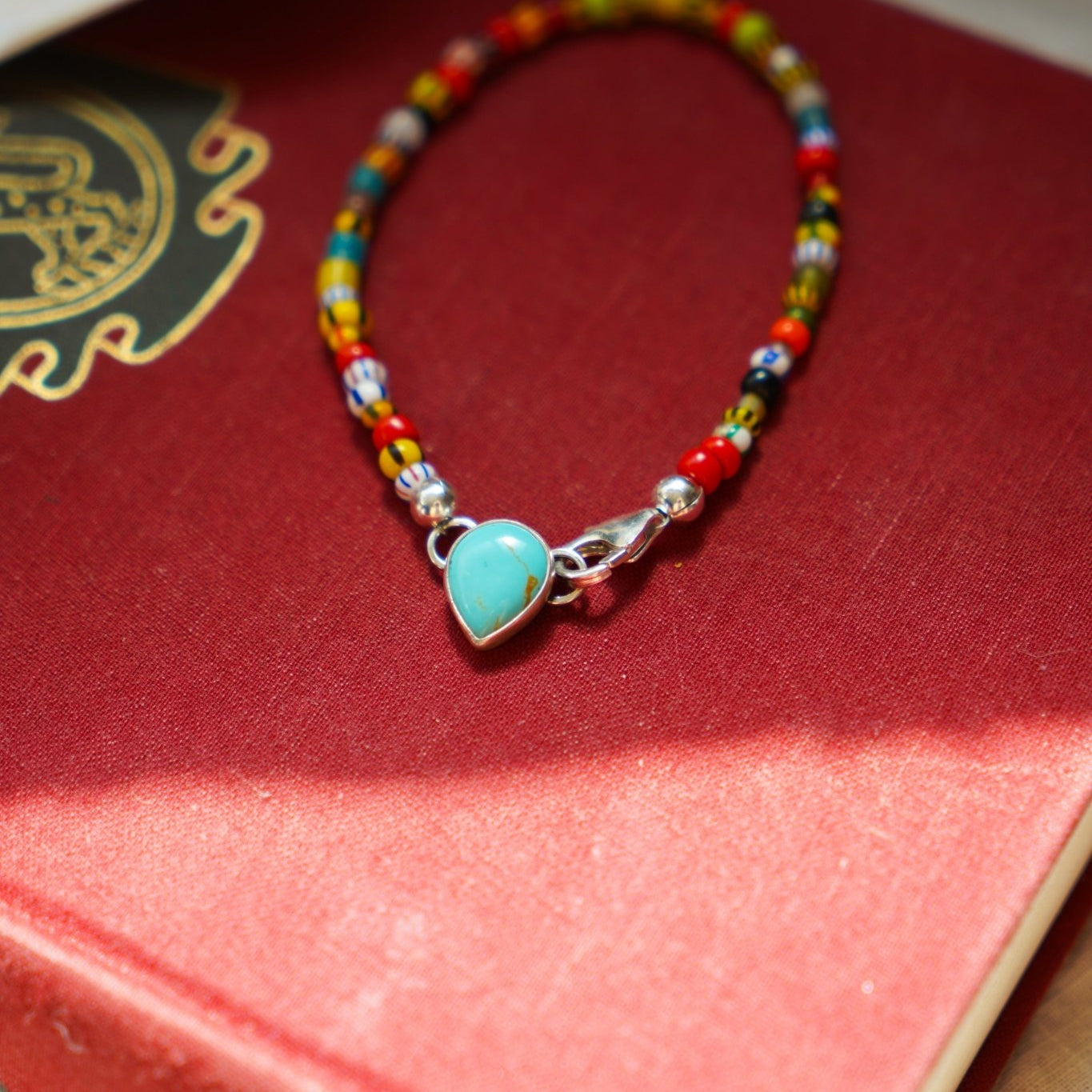 Mixed Up Bracelet No. 2 in Hubei Turquoise - Golden Road Crafted