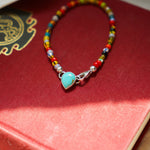 Mixed Up Bracelet No. 2 in Hubei Turquoise - Golden Road Crafted