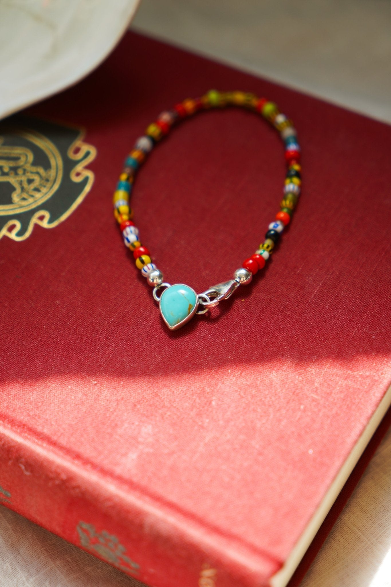 Mixed Up Bracelet No. 2 in Hubei Turquoise - Golden Road Crafted