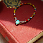Mixed Up Bracelet No. 2 in Hubei Turquoise - Golden Road Crafted