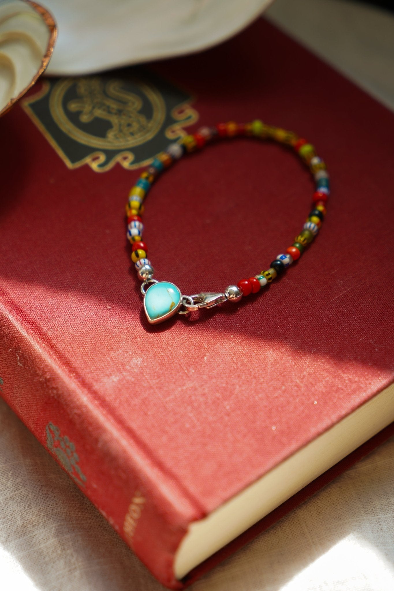 Mixed Up Bracelet No. 2 in Hubei Turquoise - Golden Road Crafted