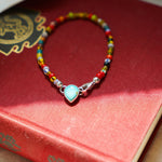 Mixed Up Bracelet No. 2 in Hubei Turquoise - Golden Road Crafted