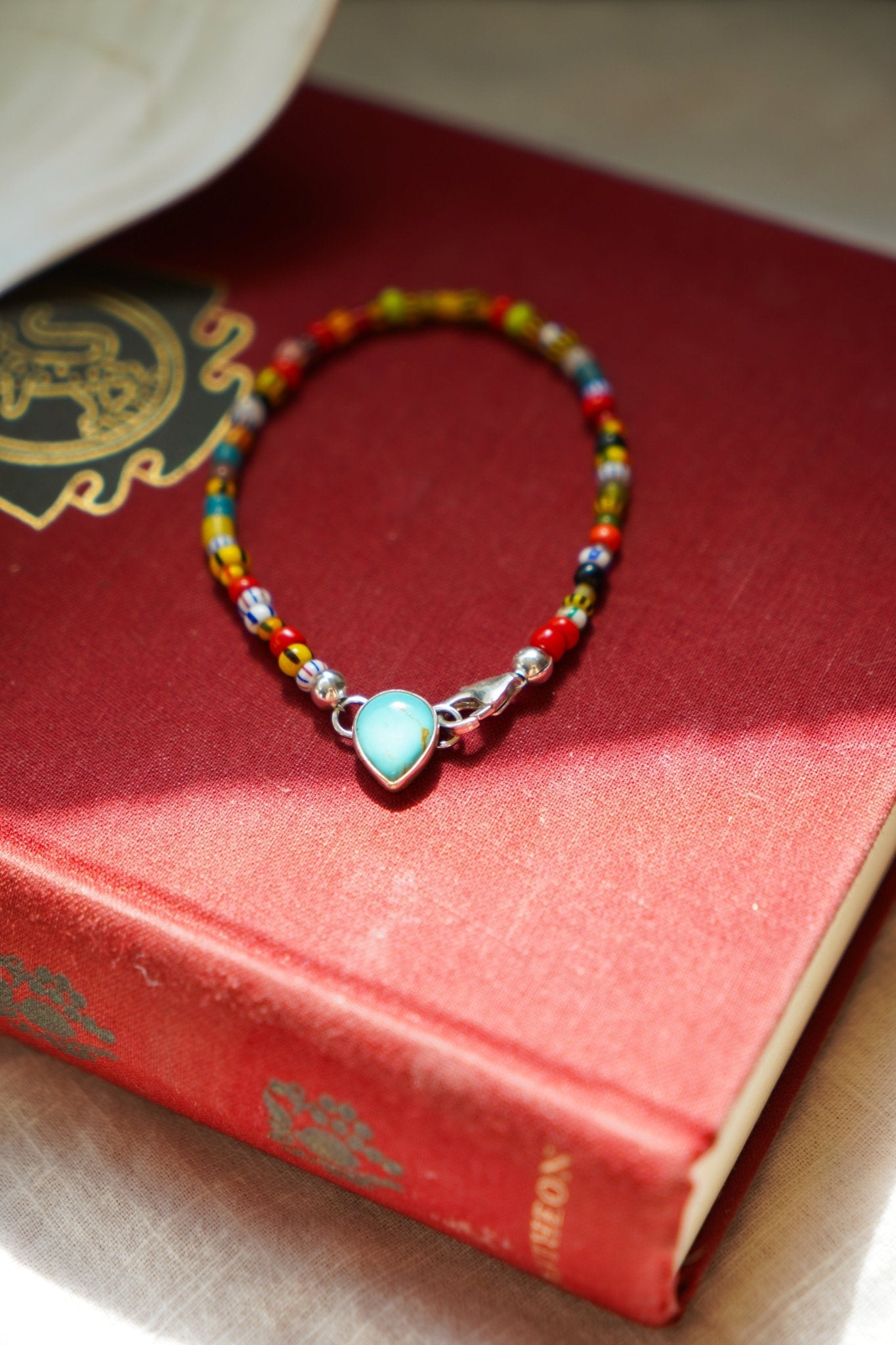 Mixed Up Bracelet No. 2 in Hubei Turquoise - Golden Road Crafted