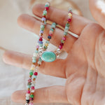 Mixed Up Choker No. 1 in Campitos Turquoise - Golden Road Crafted