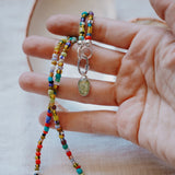 Mixed Up Necklace w/ Carabiner in Kyanite - Golden Road Crafted