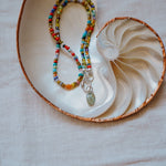 Mixed Up Necklace w/ Carabiner in Kyanite - Golden Road Crafted