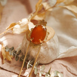 Mojave Hair Fork in Carnelian - Golden Road Crafted