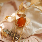 Mojave Hair Fork in Carnelian - Golden Road Crafted
