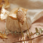 Mojave Hair Fork in Fossilized Coral - Golden Road Crafted