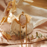 Mojave Hair Fork in Fossilized Coral - Golden Road Crafted