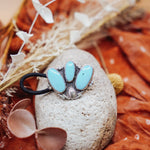 Monsoon Hair Tie in Campitos Turquoise - Golden Road Crafted