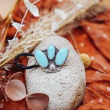 Monsoon Hair Tie in Campitos Turquoise - Golden Road Crafted