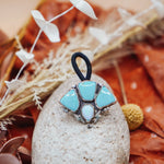 Monsoon Hair Tie in Campitos Turquoise - Golden Road Crafted