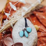 Monsoon Hair Tie in Campitos Turquoise - Golden Road Crafted