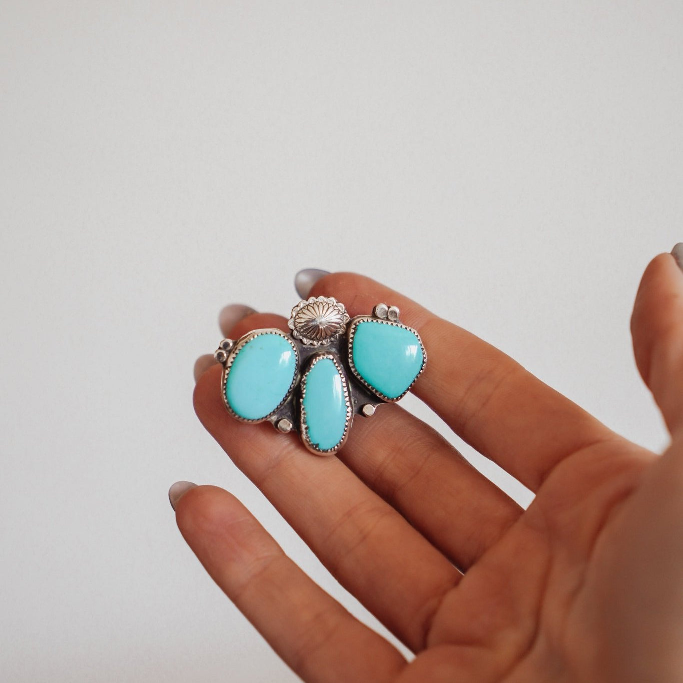 Monsoon Hair Tie in Campitos Turquoise - Golden Road Crafted