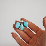 Monsoon Hair Tie in Campitos Turquoise - Golden Road Crafted