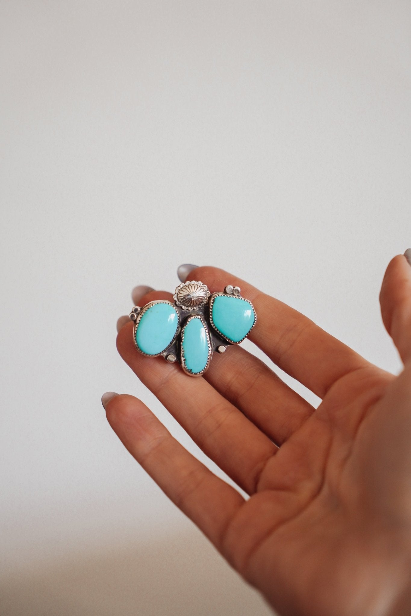 Monsoon Hair Tie in Campitos Turquoise - Golden Road Crafted