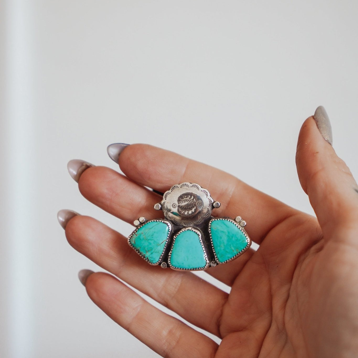 Monsoon Hair Tie in Campitos Turquoise - Golden Road Crafted