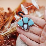 Monsoon Hair Tie in Campitos Turquoise - Golden Road Crafted