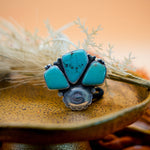 Monsoon Hair Ties in Campitos Turquoise - Golden Road Crafted