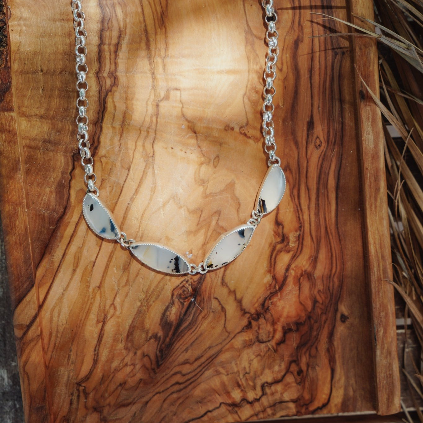Montana Agate Choker - Golden Road Crafted