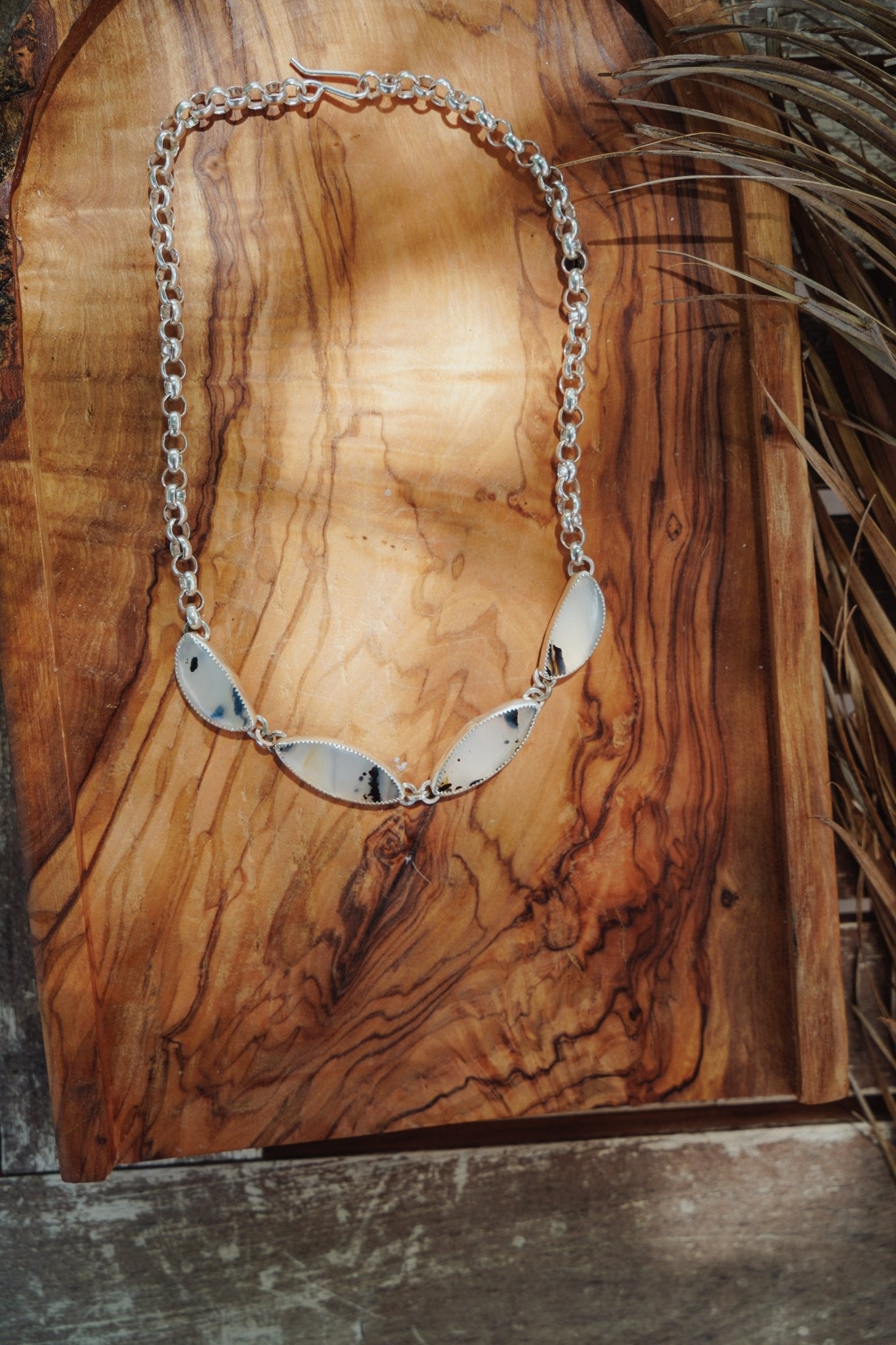 Montana Agate Choker - Golden Road Crafted