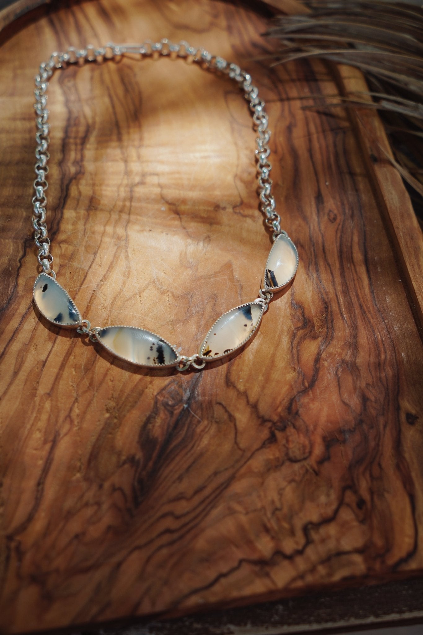 Montana Agate Choker - Golden Road Crafted