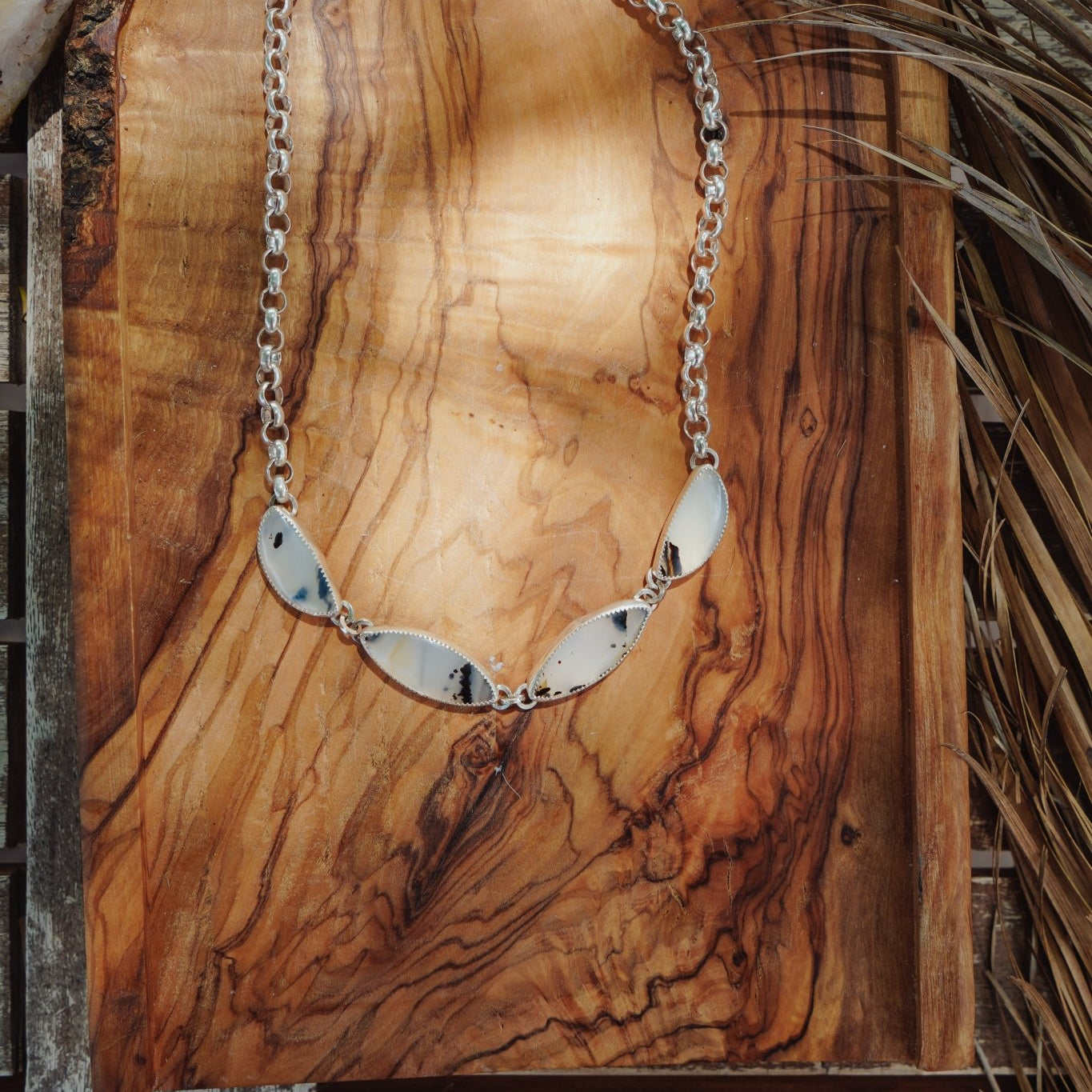 Montana Agate Choker - Golden Road Crafted