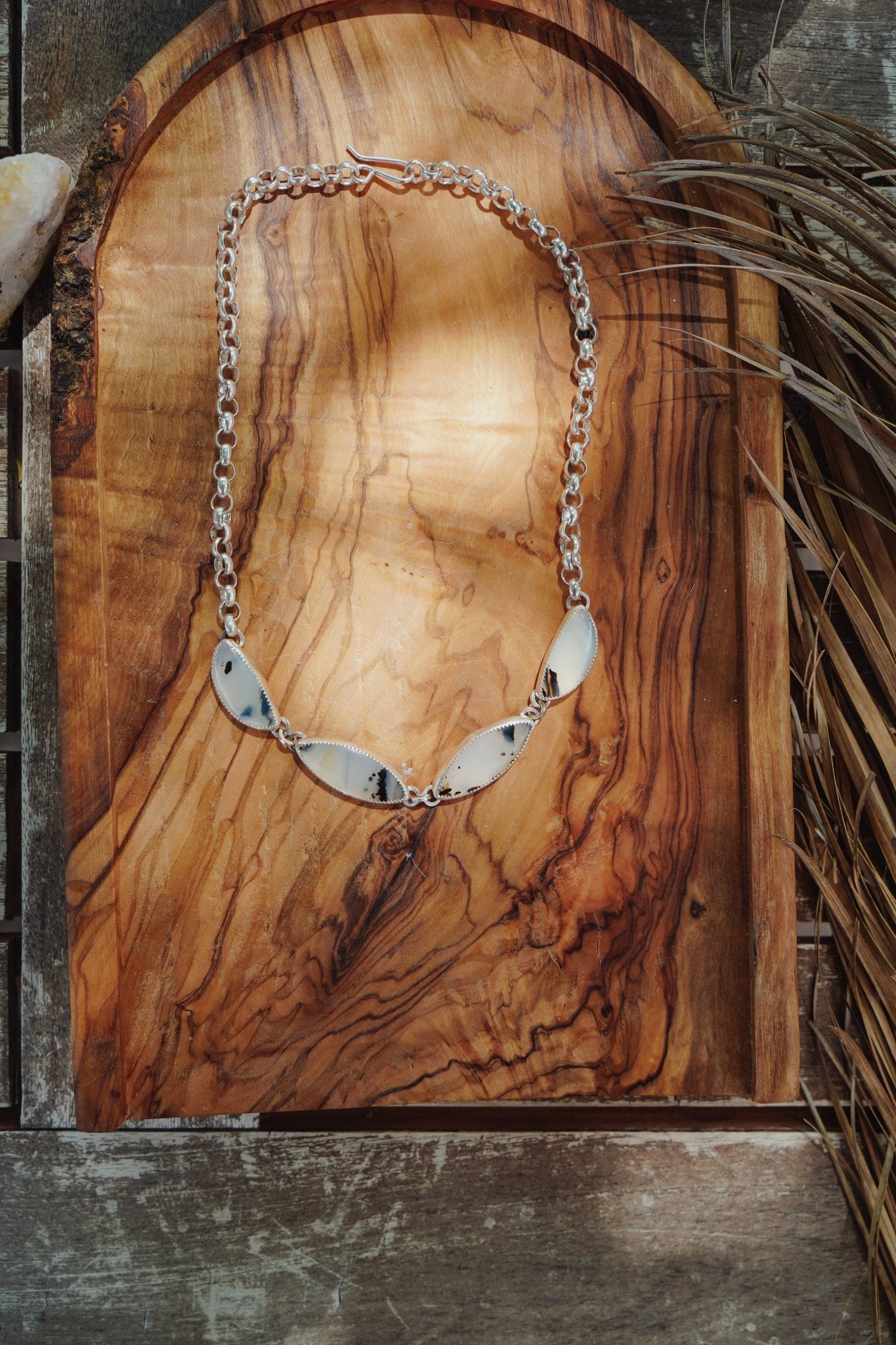 Montana Agate Choker - Golden Road Crafted