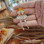 Montana Agate Stud Earrings - Golden Road Crafted