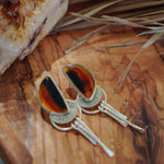 Montana Agate Stud Earrings - Golden Road Crafted