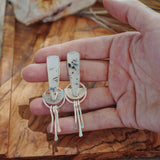 Montana Agate Stud Earrings - Golden Road Crafted