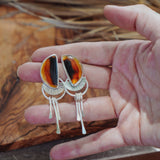 Montana Agate Stud Earrings - Golden Road Crafted