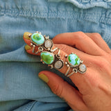 Moon Beam Ring in Sonoran Mtn & Moonstone (Size 7.5) - Golden Road Crafted