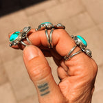 Moon Beam Ring in Sonoran Mtn & Moonstone (Size 9) - Golden Road Crafted