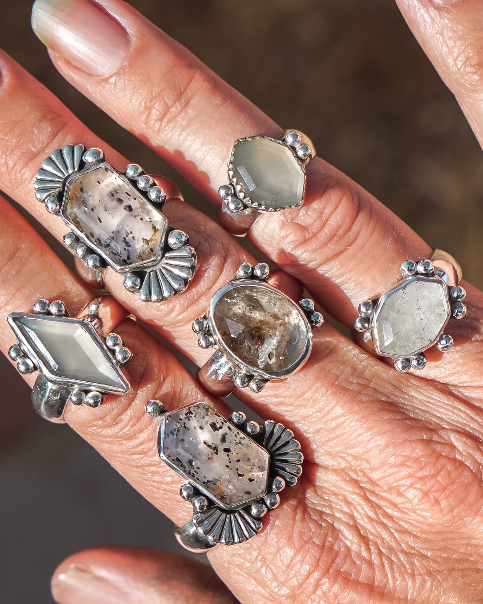 Moonstone Ring (Size 5) - Golden Road Crafted