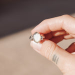 Moonstone Ring (Size 5) - Golden Road Crafted
