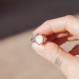 Moonstone Ring (Size 5) - Golden Road Crafted